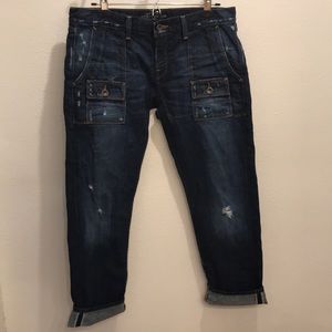 Lucky Brand ankle crop with patch pockets